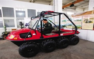 國產八驅水陸兩棲全地形車設計靈感源于坦克